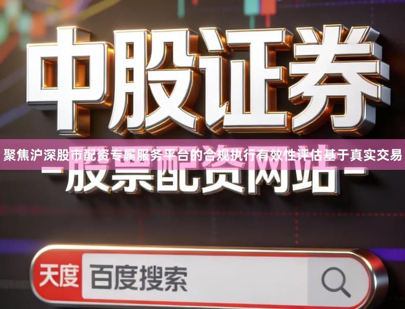 聚焦沪深股市配资专属服务平台的合规执行有效性评估基于真实交易