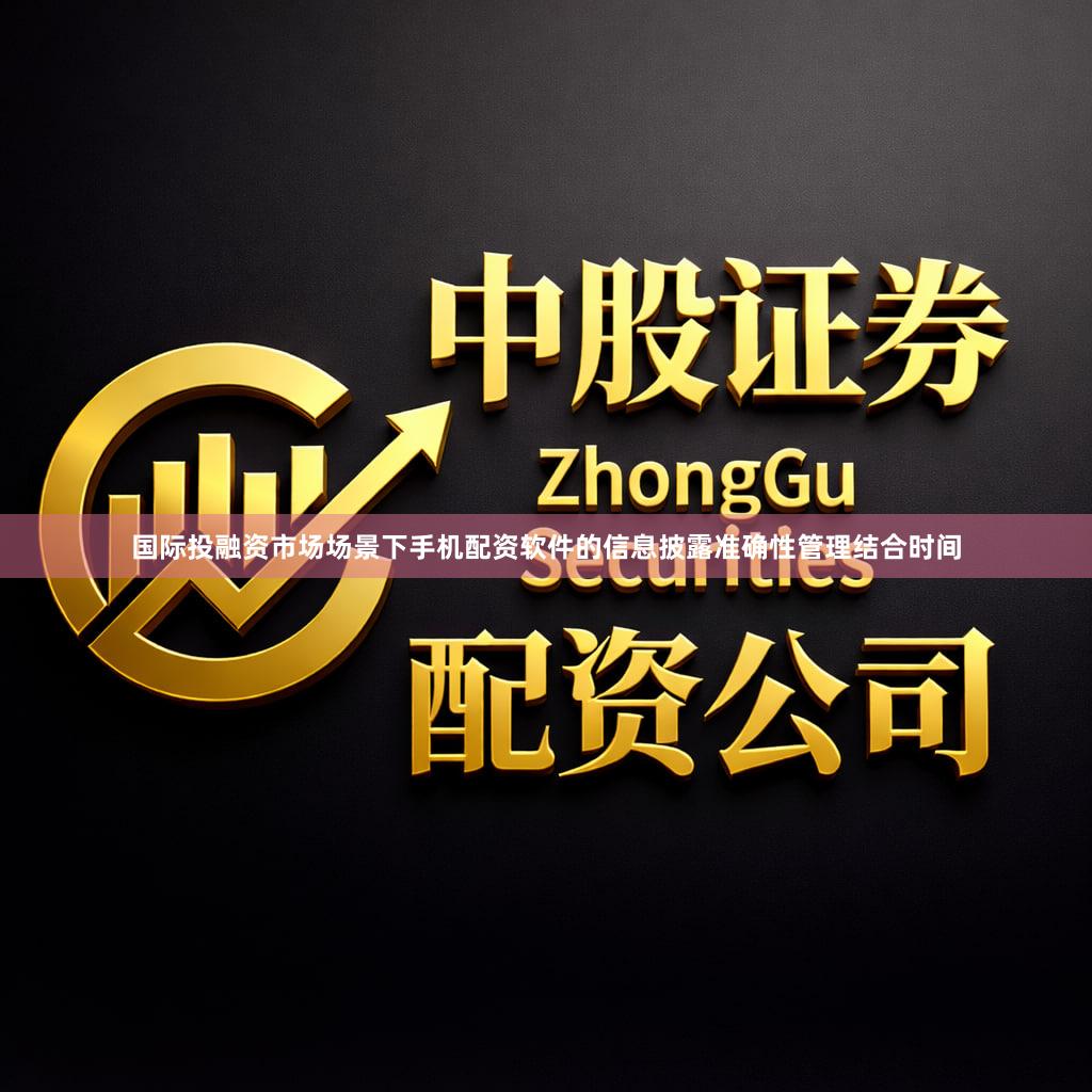 国际投融资市场场景下手机配资软件的信息披露准确性管理结合时间